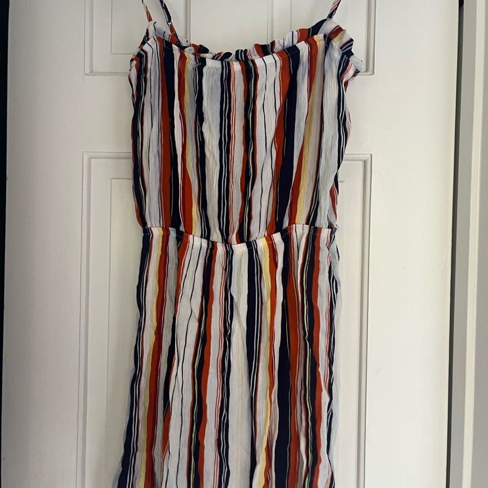 Striped Multicolor Sleeveless Dress